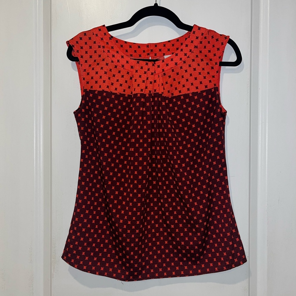 New York & Company Geometric Blouse